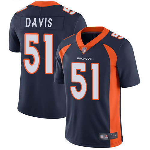 Men Denver Broncos 51 Todd Davis Navy Blue Alternate Vapor Untouchable Limited Player Football NFL Jersey